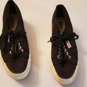 Original Superga Black Sneakers.